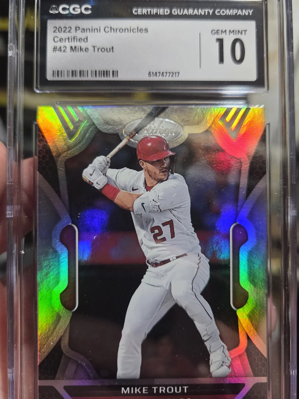 ⚾ PRISTINE CGC 10 GEM MINT MIKE TROUT — HIGH-GLOSS CERTIFIED CHROME PARALLEL! ⚾